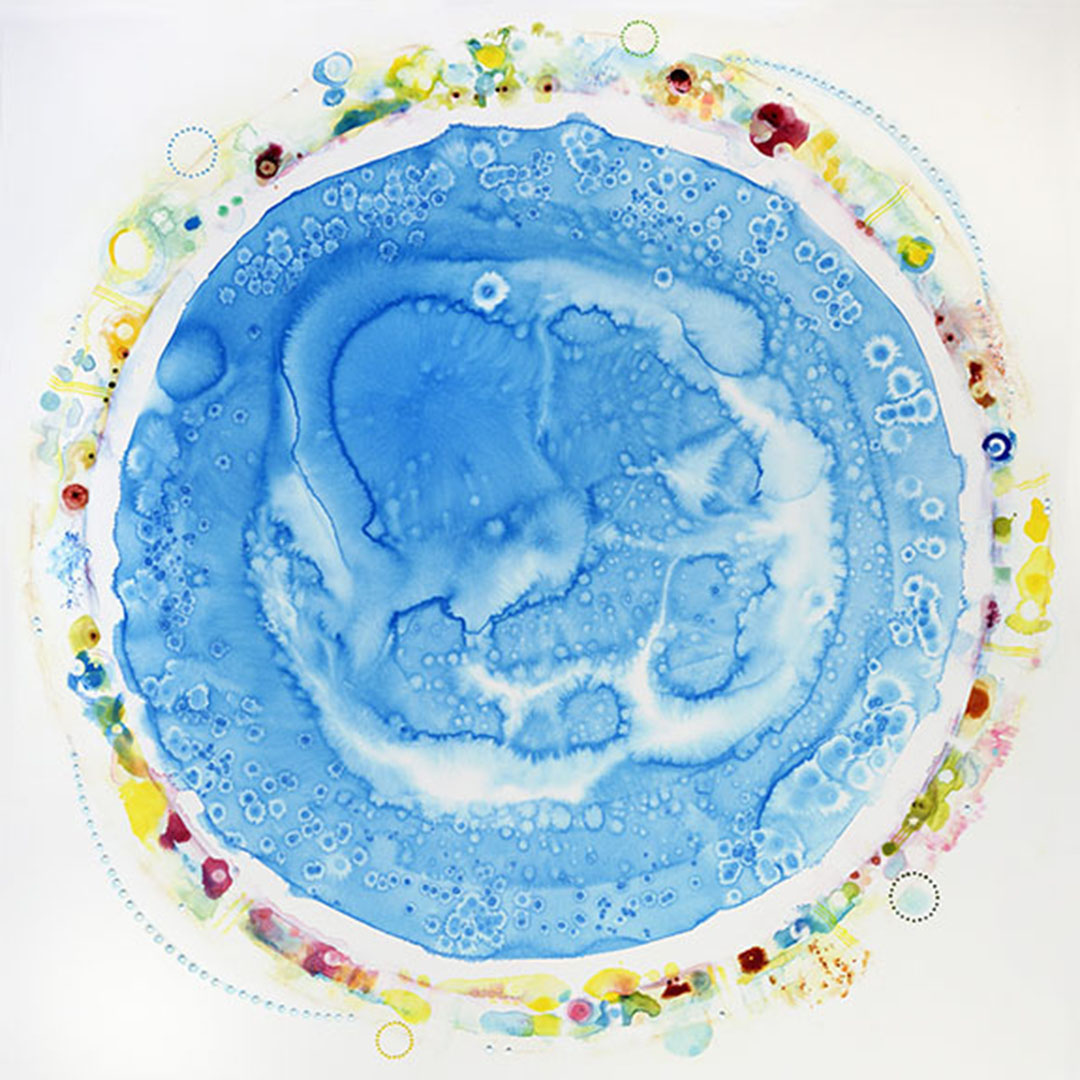Life Wreath Blue