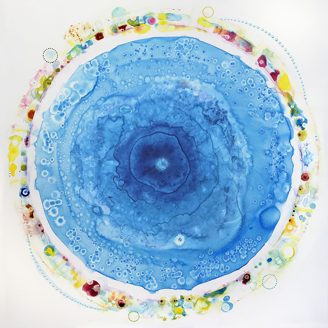Life Wreath Blue